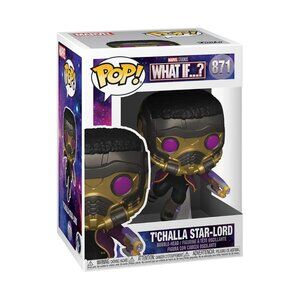 Funko Pop! Marvel: What If…? – T’Challa Star-Lord #871 Vinyl Figure (NIB)